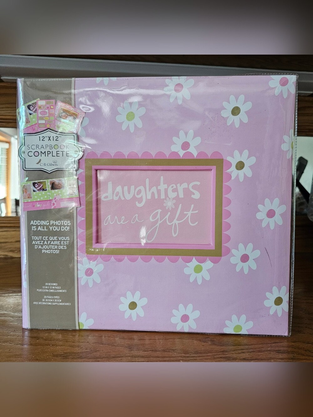 Gibson Pink Floral "Daughters Are a Gift" Scrapbook Album